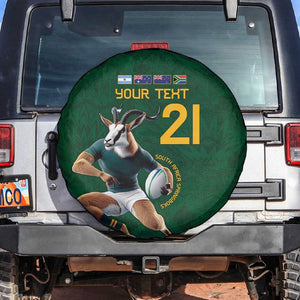 South Africa Rugby Custom Spare Tire Cover Glory Be To Springboks - African Pride