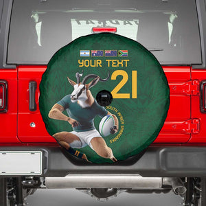 South Africa Rugby Custom Spare Tire Cover Glory Be To Springboks - African Pride