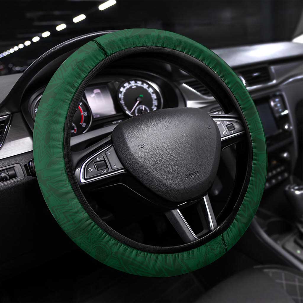 South Africa Rugby Steering Wheel Cover Glory Be To Springboks - African Pride