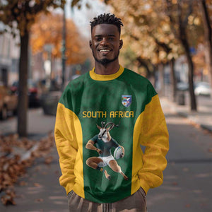 South Africa Rugby Custom Sweatshirt Glory Be To Springboks - African Pride