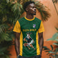 South Africa Rugby Custom T shirt Glory Be To Springboks - African Pride