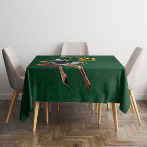 South Africa Rugby Custom Tablecloth Glory Be To Springboks - African Pride