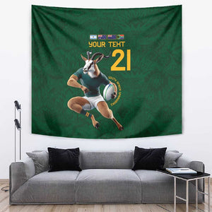 South Africa Rugby Custom Tapestry Glory Be To Springboks - African Pride