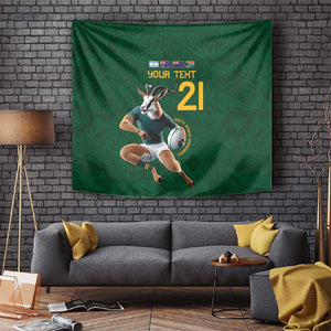 South Africa Rugby Custom Tapestry Glory Be To Springboks - African Pride