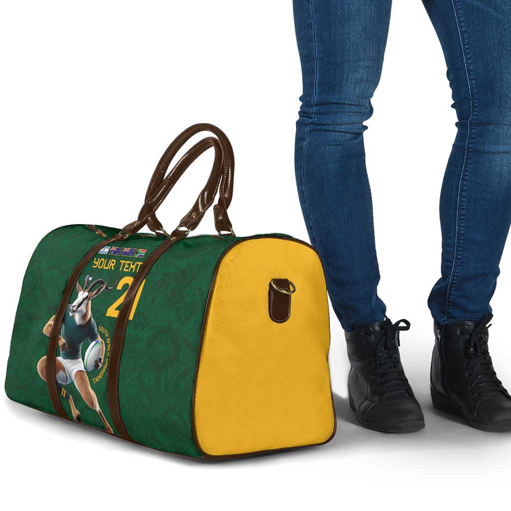 South Africa Rugby Custom Travel Bag Glory Be To Springboks