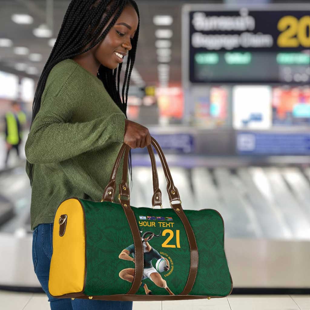 South Africa Rugby Custom Travel Bag Glory Be To Springboks