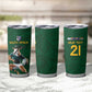South Africa Rugby Custom Tumbler Cup Glory Be To Springboks - African Pride