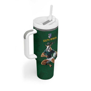 South Africa Rugby Custom Tumbler With Handle Glory Be To Springboks - African Pride