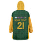 South Africa Rugby Custom Wearable Blanket Hoodie Glory Be To Springboks - African Pride