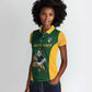 South Africa Rugby Custom Women Polo Shirt Glory Be To Springboks - African Pride
