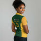 South Africa Rugby Custom Women Polo Shirt Glory Be To Springboks - African Pride