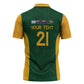 South Africa Rugby Custom Zipper Polo Shirt Glory Be To Springboks