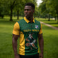 South Africa Rugby Custom Zipper Polo Shirt Glory Be To Springboks