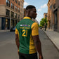 South Africa Rugby Custom Zipper Polo Shirt Glory Be To Springboks