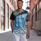 Botswana Cricket Custom Baseball Jersey Baggy Blues African Zebra Skins Pattern - African Pride