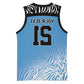 Botswana Cricket Custom Basketball Jersey Baggy Blues African Zebra Skins Pattern - African Pride