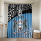 Botswana Cricket Custom Bathroom Set Baggy Blues African Zebra Skins Pattern