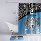 Botswana Cricket Custom Bathroom Set Baggy Blues African Zebra Skins Pattern