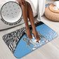 Botswana Cricket Custom Bathroom Set Baggy Blues African Zebra Skins Pattern