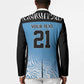 Botswana Cricket Custom Blazer Baggy Blues African Zebra Skins Pattern