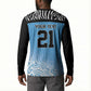 Botswana Cricket Custom Button Sweatshirt Baggy Blues African Zebra Skins Pattern