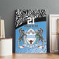 Botswana Cricket Custom Canvas Wall Art Baggy Blues African Zebra Skins Pattern - African Pride