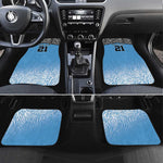 Botswana Cricket Custom Car Mats Baggy Blues African Zebra Skins Pattern - African Pride