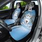 Botswana Cricket Custom Car Seat Cover Baggy Blues African Zebra Skins Pattern - African Pride