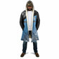 Botswana Cricket Custom Cloak Baggy Blues African Zebra Skins Pattern