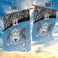 Botswana Cricket Custom Garden Flag Baggy Blues African Zebra Skins Pattern - African Pride