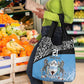 Botswana Cricket Custom Grocery Bag Baggy Blues African Zebra Skins Pattern - African Pride