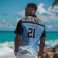 Botswana Cricket Custom Hawaiian Shirt Baggy Blues African Zebra Skins Pattern - African Pride