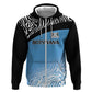 Botswana Cricket Custom Hoodie Baggy Blues African Zebra Skins Pattern - African Pride