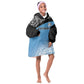 Botswana Cricket Custom Kid Wearable Blanket Hoodie Baggy Blues African Zebra Skins Pattern - African Pride