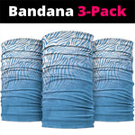 Botswana Cricket Neck Gaiter Baggy Blues African Zebra Skins Pattern - African Pride
