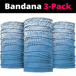 Botswana Cricket Neck Gaiter Baggy Blues African Zebra Skins Pattern - African Pride