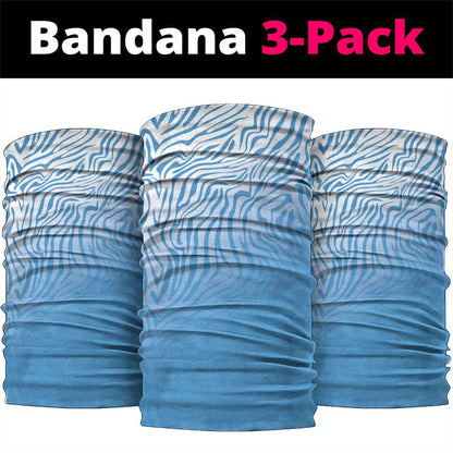 Botswana Cricket Neck Gaiter Baggy Blues African Zebra Skins Pattern - African Pride