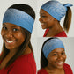 Botswana Cricket Neck Gaiter Baggy Blues African Zebra Skins Pattern - African Pride