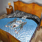 Botswana Cricket Custom Quilt Baggy Blues African Zebra Skins Pattern - African Pride