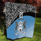 Botswana Cricket Custom Quilt Baggy Blues African Zebra Skins Pattern - African Pride