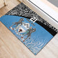 Botswana Cricket Custom Rubber Doormat Baggy Blues African Zebra Skins Pattern - African Pride