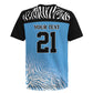 Botswana Cricket Custom Rugby Jersey Baggy Blues African Zebra Skins Pattern - African Pride
