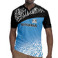Botswana Cricket Custom Rugby Jersey Baggy Blues African Zebra Skins Pattern - African Pride