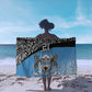 Botswana Cricket Custom Sarong Baggy Blues African Zebra Skins Pattern - African Pride