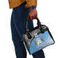 Botswana Cricket Custom Shoulder Handbag Baggy Blues African Zebra Skins Pattern - African Pride