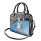 Botswana Cricket Custom Shoulder Handbag Baggy Blues African Zebra Skins Pattern - African Pride