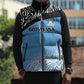 Botswana Cricket Custom Sleeveless Puffer Jacket Baggy Blues African Zebra Skins Pattern