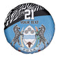 Botswana Cricket Custom Spare Tire Cover Baggy Blues African Zebra Skins Pattern - African Pride