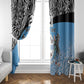Botswana Cricket Custom Window Curtain Baggy Blues African Zebra Skins Pattern - African Pride