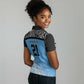 Botswana Cricket Custom Women Polo Shirt Baggy Blues African Zebra Skins Pattern - African Pride